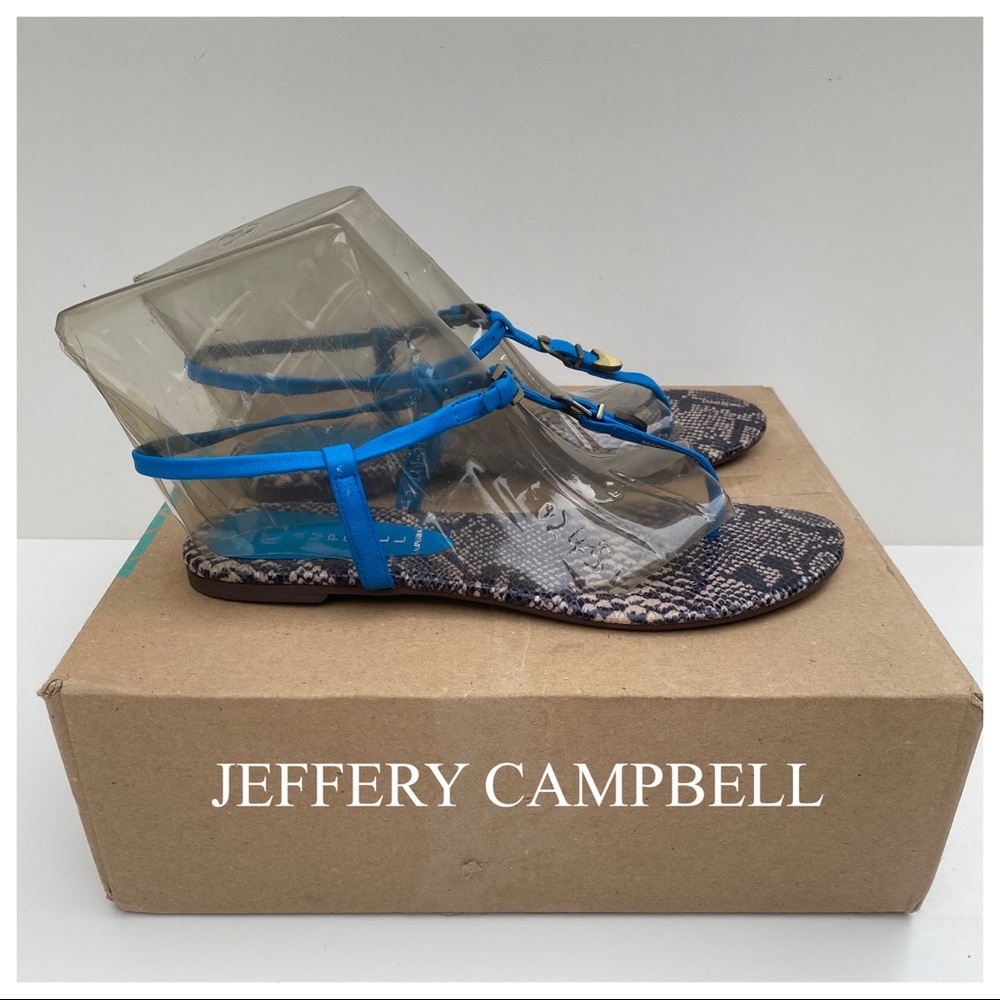 Jeffrey Campbell mystic python sandals size 8
